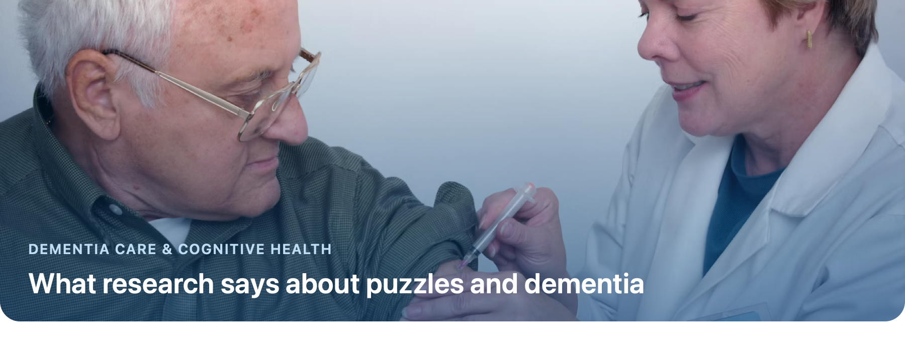 A caregiver helping an older adult